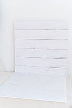 Load image into Gallery viewer, White Wood_Photography Backdrop_FLATLAID.