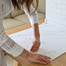 Load image into Gallery viewer, White Marble_Photography Backdrop_FLATLAID.