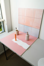 Load image into Gallery viewer, Peach Blue Tile

